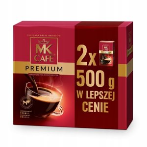 Kawa mielona MK Cafe Premium 2x500g - opinie w konesso.pl
