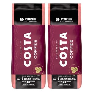 Zestaw Kawa ziarnista Costa Coffee Caffe Crema INTENSE 2x1kg - opinie w konesso.pl