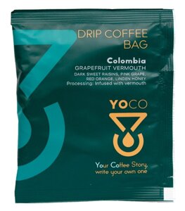 Drip-Bagi YoCo Coffee Colombia Grapefruit Vermouth 20x12g - opinie w konesso.pl