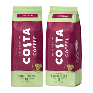 ZESTAW - Kawa ziarnista Costa Coffee Bright Blend 2x500g - opinie w konesso.pl