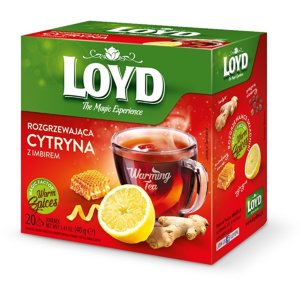 Herbata Loyd Rozgrzewająca Cytryna z Imbirem 20x2g - opinie w konesso.pl