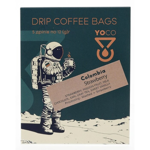 Drip-Bagi YoCo Coffee Colombia Strawberry 5x12g - opinie w konesso.pl