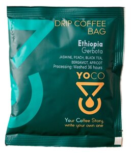 Drip-Bagi YoCo Coffee Ethiopia Gerbota 20x12g - opinie w konesso.pl
