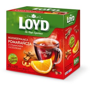 Herbata Loyd Rozgrzewająca Pomarańcza z Cynamonem i Goździkami 20x2g - opinie w konesso.pl