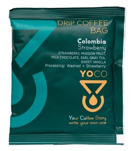 Drip-Bagi YoCo Coffee Colombia Strawberry 20x12g - opinie w konesso.pl