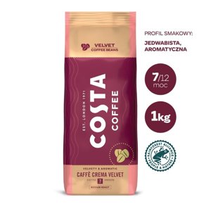 Kawa ziarnista Costa Coffee Caffe Crema VELVET 1kg - opinie w konesso.pl